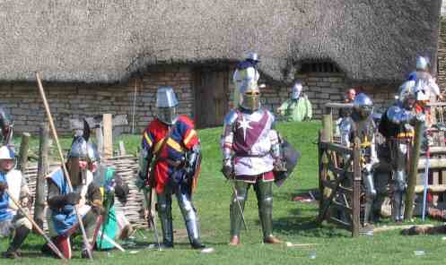 Knights Guard the gate at Cosmeston